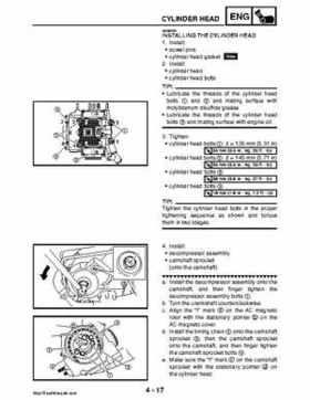 2008 Yamaha Rhino YXR70FX Factory Service Manual, Page 166