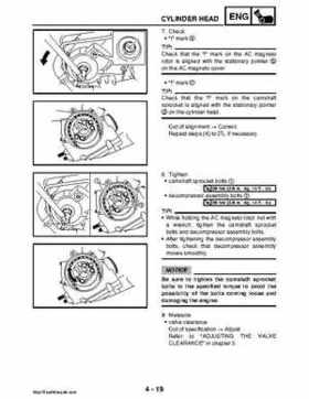 2008 Yamaha Rhino YXR70FX Factory Service Manual, Page 168