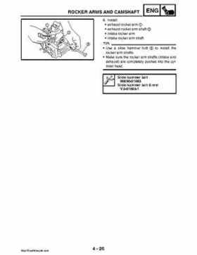 2008 Yamaha Rhino YXR70FX Factory Service Manual, Page 175