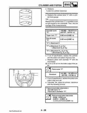 2008 Yamaha Rhino YXR70FX Factory Service Manual, Page 187