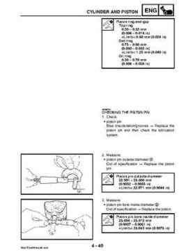 2008 Yamaha Rhino YXR70FX Factory Service Manual, Page 189