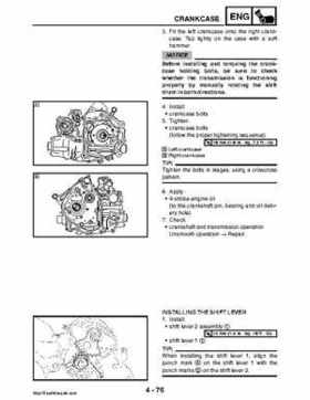 2008 Yamaha Rhino YXR70FX Factory Service Manual, Page 225