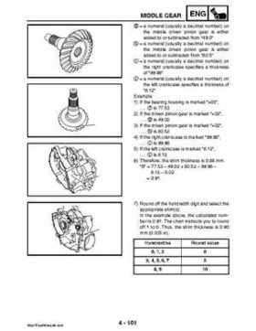 2008 Yamaha Rhino YXR70FX Factory Service Manual, Page 250