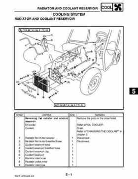 2008 Yamaha Rhino YXR70FX Factory Service Manual, Page 256