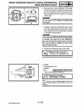 2008 Yamaha Rhino YXR70FX Factory Service Manual, Page 330