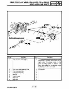 2008 Yamaha Rhino YXR70FX Factory Service Manual, Page 335