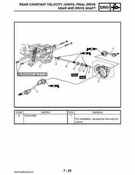 2008 Yamaha Rhino YXR70FX Factory Service Manual, Page 336