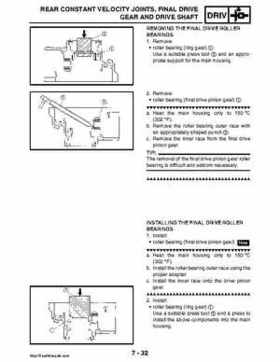 2008 Yamaha Rhino YXR70FX Factory Service Manual, Page 346