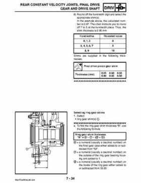 2008 Yamaha Rhino YXR70FX Factory Service Manual, Page 348