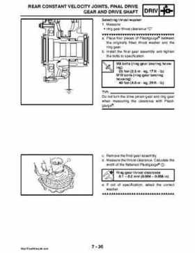 2008 Yamaha Rhino YXR70FX Factory Service Manual, Page 350