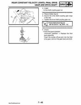 2008 Yamaha Rhino YXR70FX Factory Service Manual, Page 356