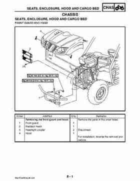 2008 Yamaha Rhino YXR70FX Factory Service Manual, Page 357