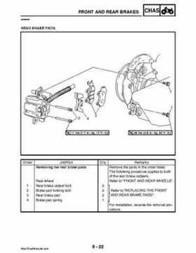 2008 Yamaha Rhino YXR70FX Factory Service Manual, Page 378