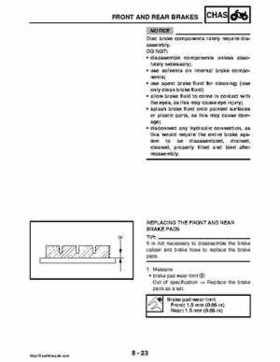 2008 Yamaha Rhino YXR70FX Factory Service Manual, Page 379