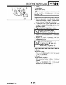 2008 Yamaha Rhino YXR70FX Factory Service Manual, Page 380