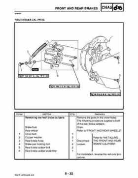 2008 Yamaha Rhino YXR70FX Factory Service Manual, Page 388