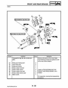 2008 Yamaha Rhino YXR70FX Factory Service Manual, Page 389