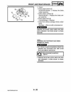 2008 Yamaha Rhino YXR70FX Factory Service Manual, Page 391