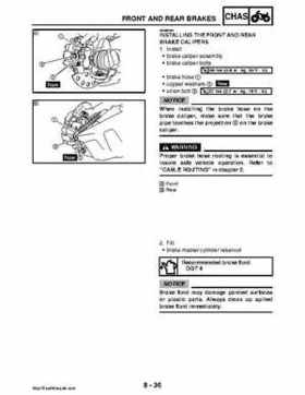 2008 Yamaha Rhino YXR70FX Factory Service Manual, Page 392