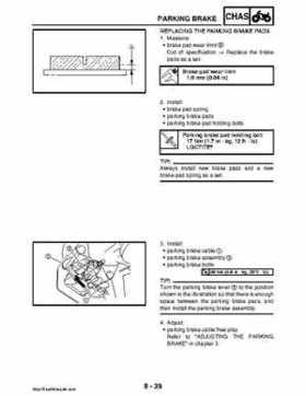 2008 Yamaha Rhino YXR70FX Factory Service Manual, Page 395