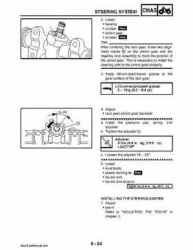 2008 Yamaha Rhino YXR70FX Factory Service Manual, Page 410