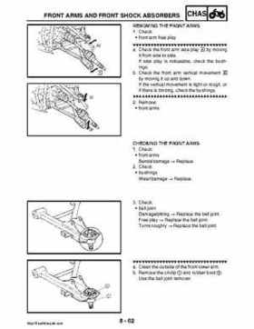 2008 Yamaha Rhino YXR70FX Factory Service Manual, Page 418