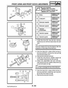 2008 Yamaha Rhino YXR70FX Factory Service Manual, Page 419