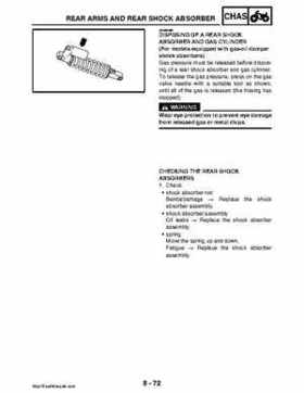 2008 Yamaha Rhino YXR70FX Factory Service Manual, Page 428
