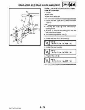 2008 Yamaha Rhino YXR70FX Factory Service Manual, Page 429