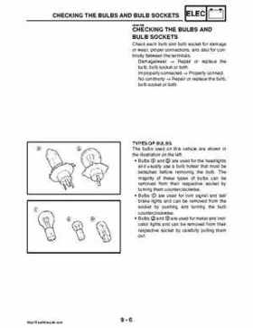 2008 Yamaha Rhino YXR70FX Factory Service Manual, Page 435