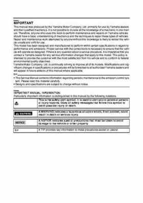 2009 Yamaha Grizzly Service Manual, Page 3