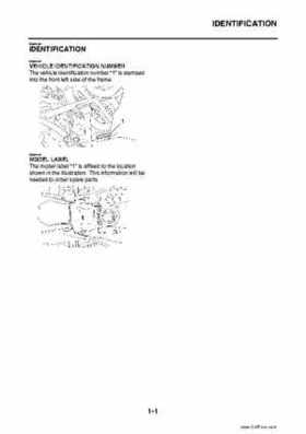 2009 Yamaha Grizzly Service Manual, Page 9