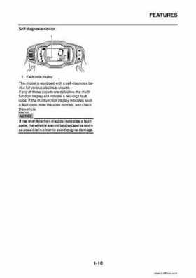 2009 Yamaha Grizzly Service Manual, Page 18