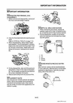 2009 Yamaha Grizzly Service Manual, Page 19