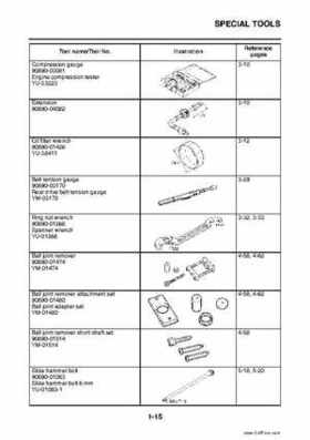 2009 Yamaha Grizzly Service Manual, Page 23