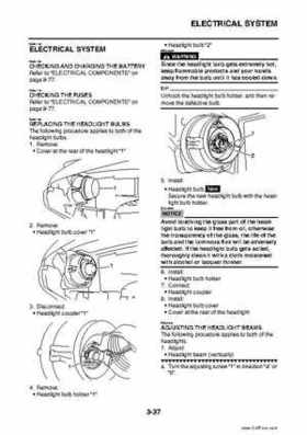 2009 Yamaha Grizzly Service Manual, Page 116
