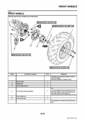 2009 Yamaha Grizzly Service Manual, Page 134