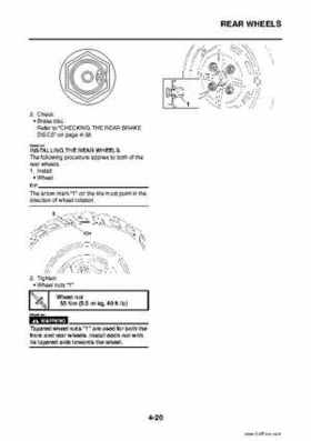 2009 Yamaha Grizzly Service Manual, Page 140