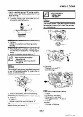 2009 Yamaha Grizzly Service Manual, Page 277