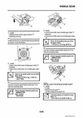 2009 Yamaha Grizzly Service Manual, Page 279
