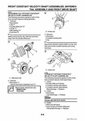 2009 Yamaha Grizzly Service Manual, Page 315
