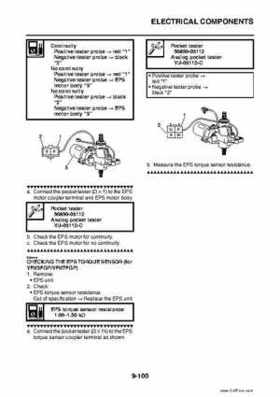 2009 Yamaha Grizzly Service Manual, Page 439