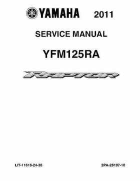 2011 Yamaha Raptor 125 Factory Service Manual, Page 1