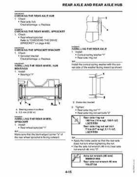 2011 Yamaha Raptor 125 Factory Service Manual, Page 109