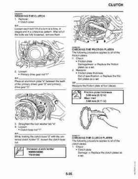 2011 Yamaha Raptor 125 Factory Service Manual, Page 192