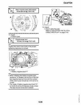 2011 Yamaha Raptor 125 Factory Service Manual, Page 196