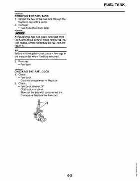 2011 Yamaha Raptor 125 Factory Service Manual, Page 231