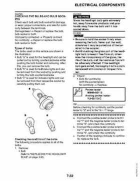 2011 Yamaha Raptor 125 Factory Service Manual, Page 272