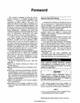 1991+ Kawasaki 650 SC Factory Service Manual, Page 5