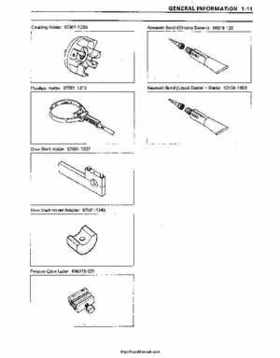 1991+ Kawasaki 650 SC Factory Service Manual, Page 17